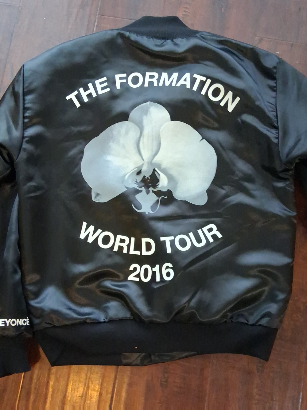 Beyoncé Black Satin Bomber Jacket - The Formation World Tour 2016
